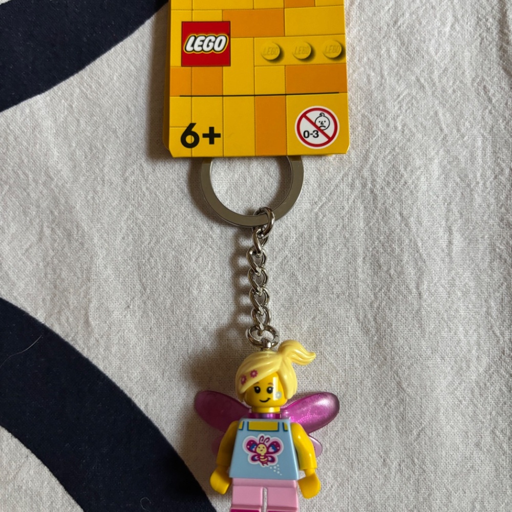 LEGO BUNDLE OF 5  Butterfly Girl items: Plush, Throw, Keychain, Landyard, Bag. - Picture 3 of 10